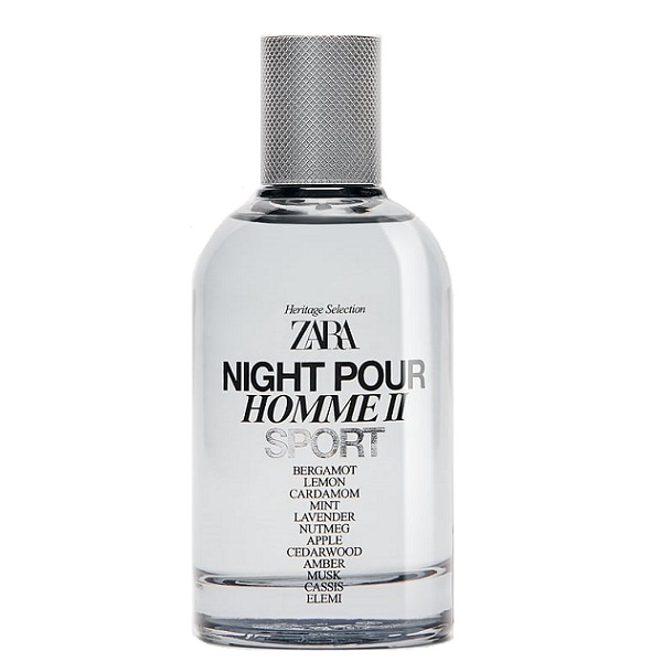 ادو پرفیوم مردانه زارا مدل NIGHT POUR HOMME 2 SPORT حجم 150 ML